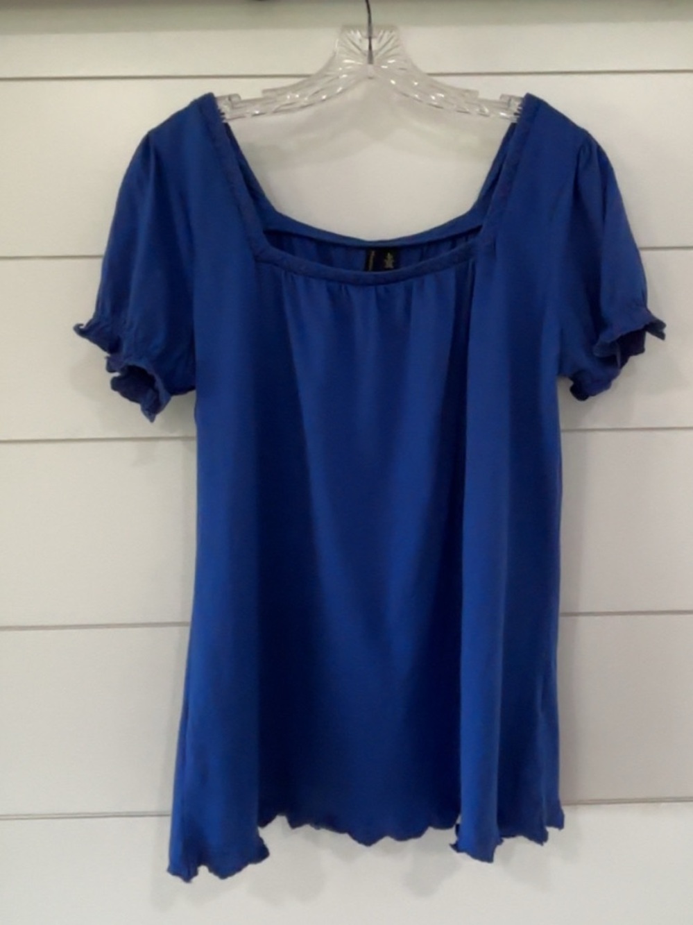 Madison Women's Short Sleeve Square Neck Top
